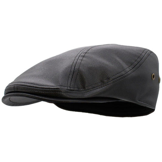 IVY Hat -K312 PU Leather Multi-Coloured S/M & L/XL - Black / Ivy