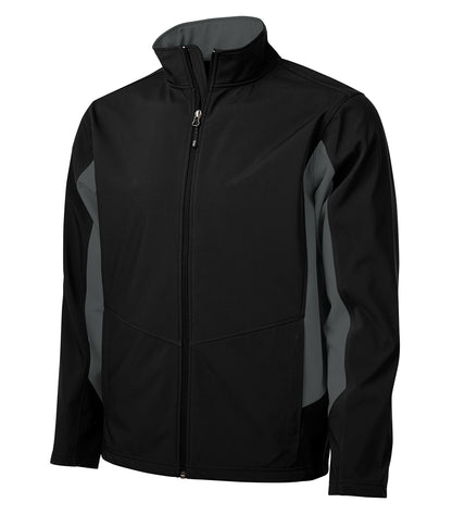 CoalHarbour - DISCONTINUED COAL HARBOUR® EVERYDAY COLOUR BLOCK WATER REPELLENT SOFT SHELL JACKET. - J7604