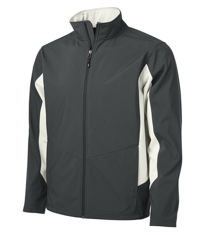 CoalHarbour - DISCONTINUED COAL HARBOUR® EVERYDAY COLOUR BLOCK WATER REPELLENT SOFT SHELL JACKET. - J7604