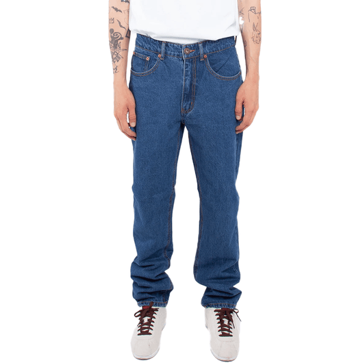 Jeans: custom apparel revolution featuring live screen printing toronto jns001 - Stone Wash Dark Blue / 30 30 - Jeans