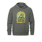 Gray hoodie with graphic from Jetsetter Luigi Patron Healthcare Reform Edition in custom apparel
