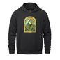 Black hooded sweatshirt from Jetsetter Luigi Patron Healthcare Reform Edition custom apparel