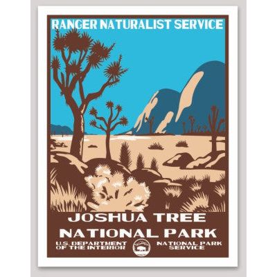 Joshua Tree National Park WPA Sticker Large - sticker