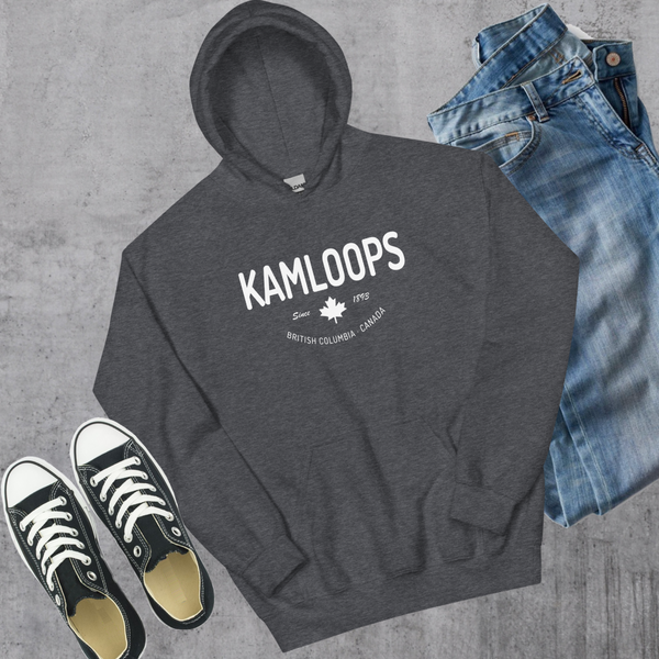 Kamloops Since 1893 Hoodie - Dark Heather / S