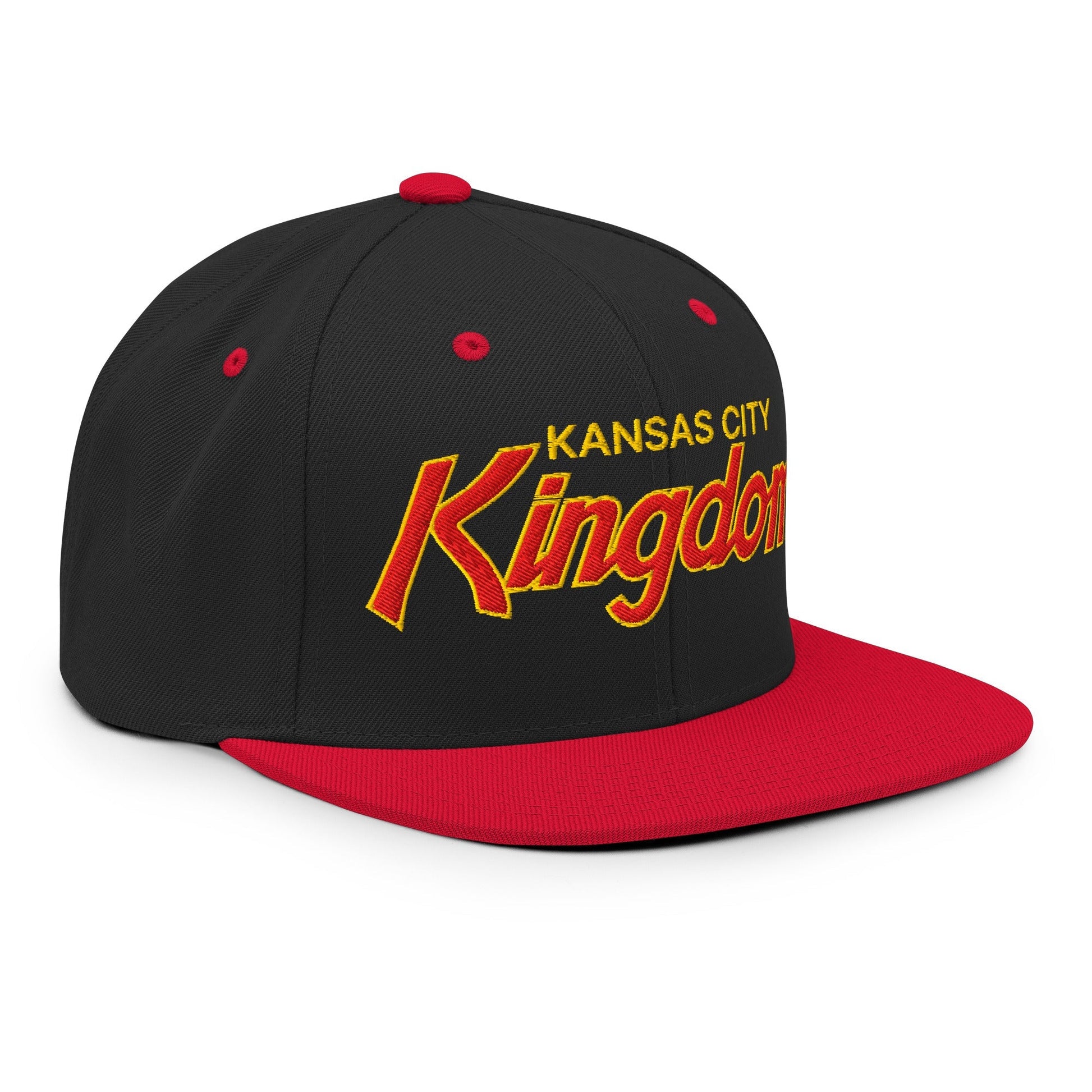 Kansas City Kingdom Embroidered Flat Bill Brim Snapback Hat