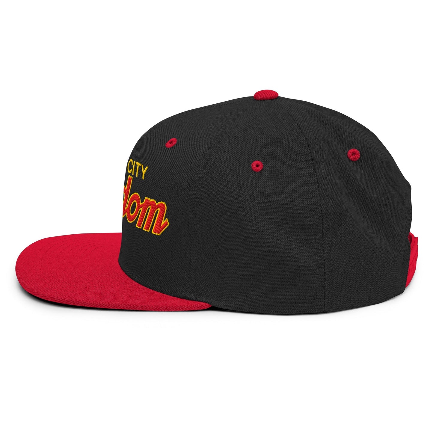 Kansas City Kingdom Embroidered Flat Bill Brim Snapback Hat