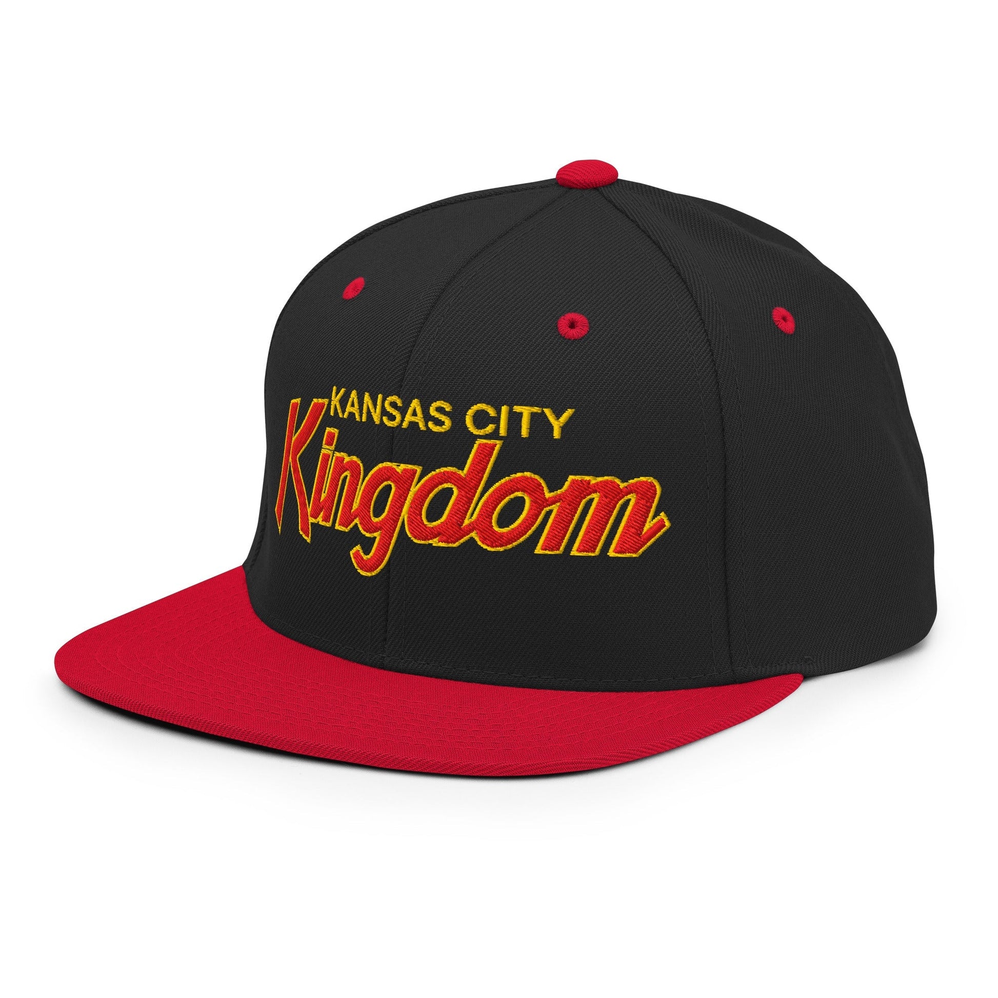Kansas City Kingdom Embroidered Flat Bill Brim Snapback Hat
