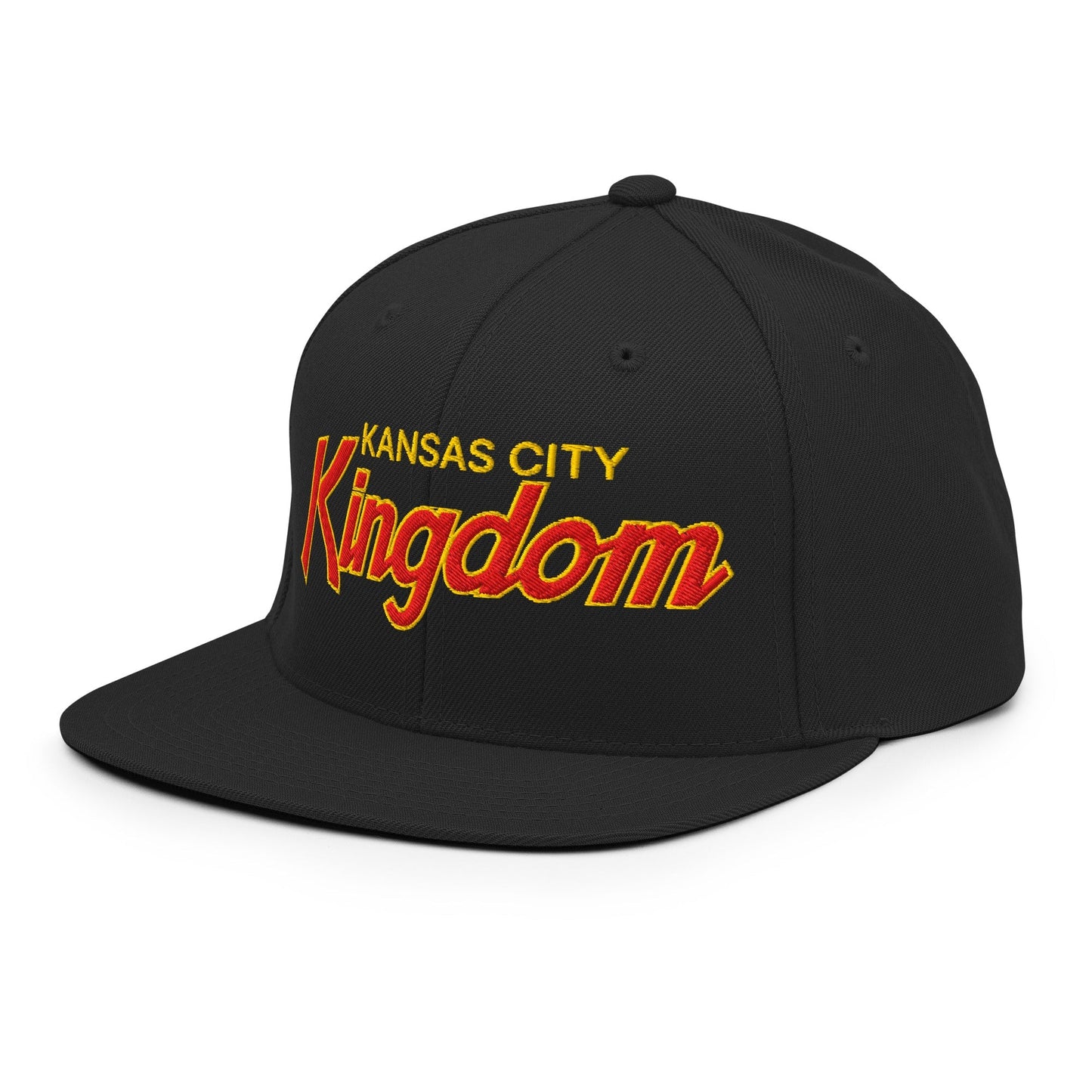 Kansas City Kingdom Embroidered Flat Bill Brim Snapback Hat
