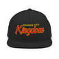 Kansas City Kingdom Embroidered Flat Bill Brim Snapback Hat - Black