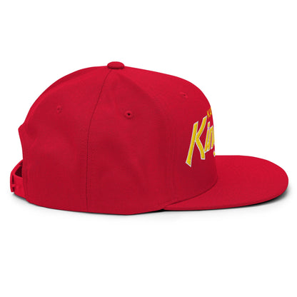 Kansas City Kingdom Embroidered Flat Brim Bill Snapback Hat
