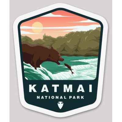 Katmai National Park Die Cut Sticker - sticker