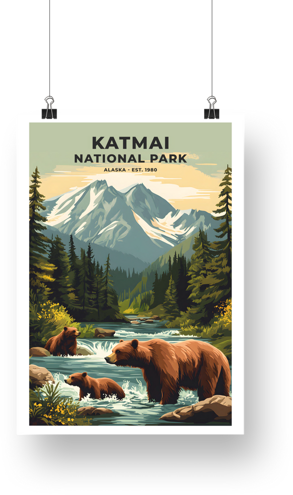 Katmai National Park Poster - poster