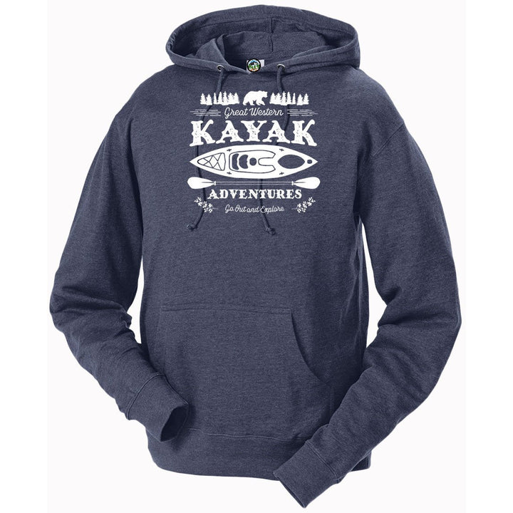 Kayak Adventure National Park Hoodie - S / Denim Heather - hoodie