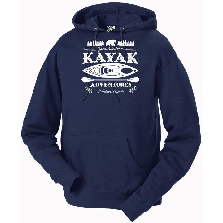 Kayak Adventure National Park Hoodie - S / Navy - hoodie