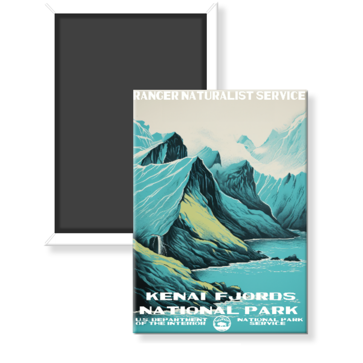 Kenai Fjords National Park WPA Magnet - magnet