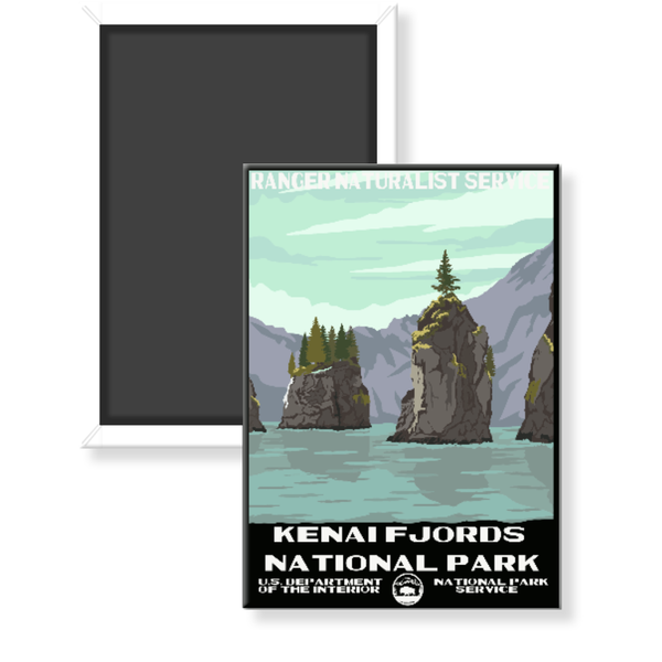 Kenai Fjords National Park WPA Magnet - magnet