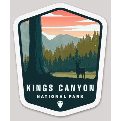 Kings Canyon National Park Die Cut Sticker - sticker