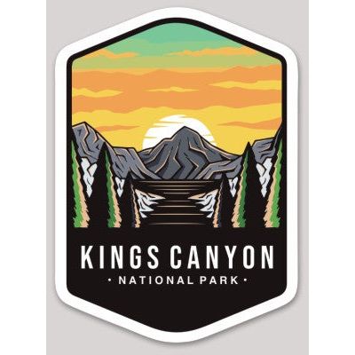 Kings Canyon National Park Die Cut Sticker Large - sticker