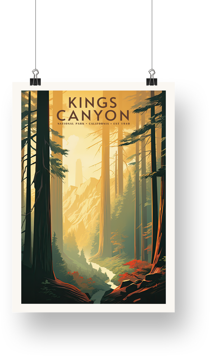 Kings Canyon National Park Poster - poster