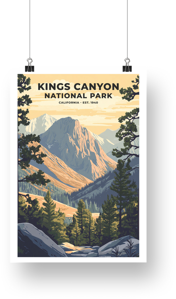 Kings Canyon National Park Poster - poster