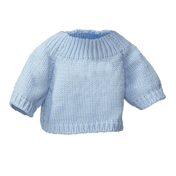 Knit Sweater - baby blue / medium - Embroider Buddy®