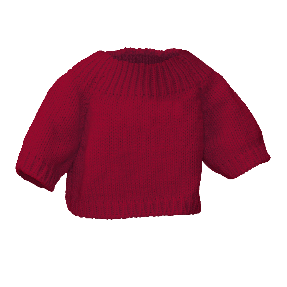 Knit Sweater - red / medium - Embroider Buddy®