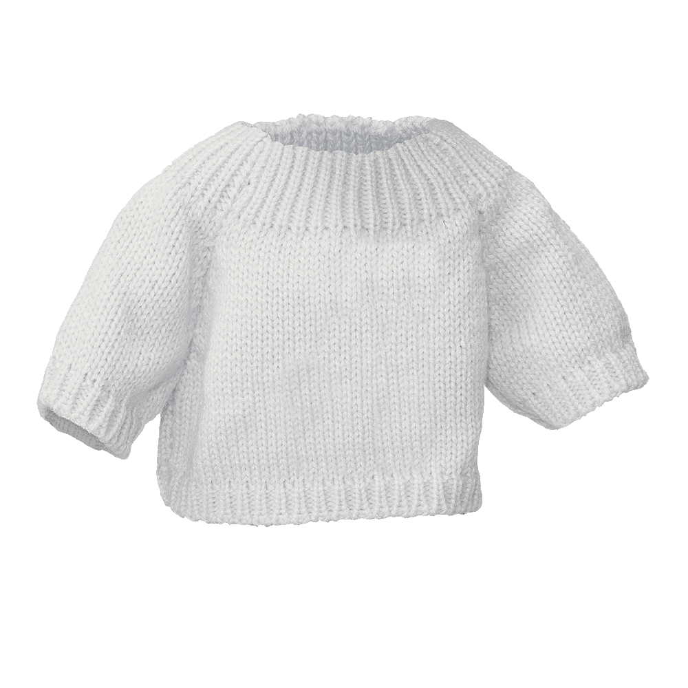 Knit Sweater - white / medium - Embroider Buddy®