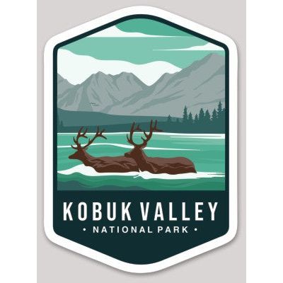 Kobuk Valley National Park Die Cut Sticker Large - sticker