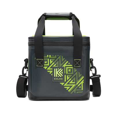 KUKUI 10 Can Soft Cooler Gray/Lime - Coolers