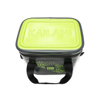KUKUI 10 Can Soft Cooler Gray/Lime - Coolers