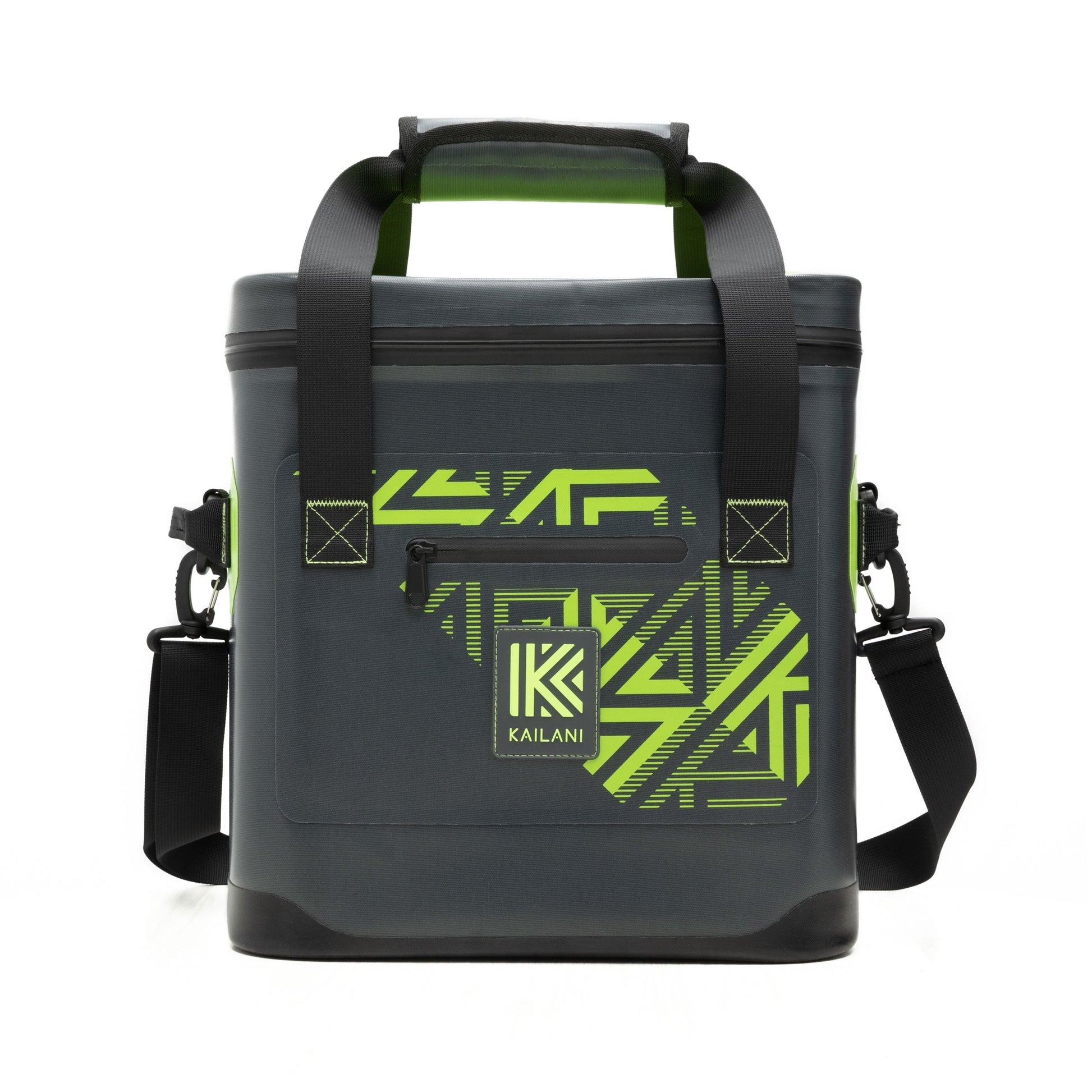 KUKUI 20 Can Soft Cooler Gray/Lime - Coolers