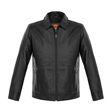 L00497 - Frankfurt - Men’s Lamb Leather Insulated Jacket - Black / S - Melton