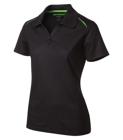 CoalHarbour - COAL HARBOUR® SNAG RESISTANT CONTRAST INSET LADIES' POLO. - L4002