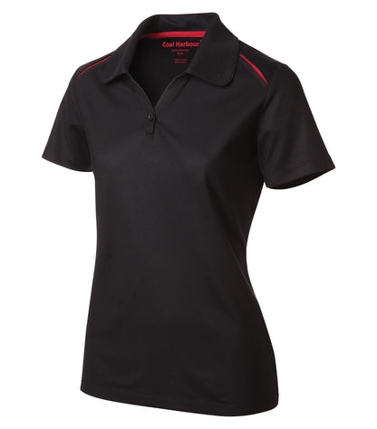 CoalHarbour - COAL HARBOUR® SNAG RESISTANT CONTRAST INSET LADIES' POLO. - L4002