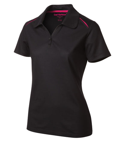 CoalHarbour - COAL HARBOUR® SNAG RESISTANT CONTRAST INSET LADIES' POLO. - L4002