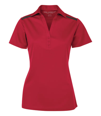 CoalHarbour - DISCONTINUED COAL HARBOUR® EVERYDAY COLOUR BLOCK LADIES' POLO. - L4008