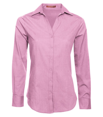 CoalHarbour - COAL HARBOUR® TEXTURED CROSSHATCH WOVEN LADIES' SHIRT. - L6004