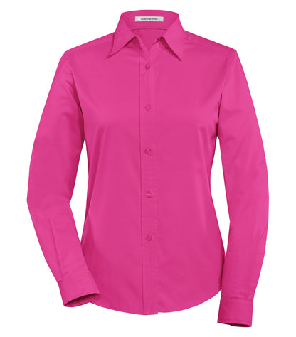 CoalHarbour - DISCONTINUED COAL HARBOUR® EASY CARE BLEND LONG SLEEVE WOVEN LADIES' SHIRT. - L610