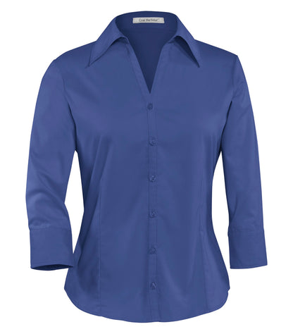 CoalHarbour - DISCONTINUED COAL HARBOUR® EASY CARE BLEND 3/4 SLEEVE LADIES' WOVEN SHIRT. - L615