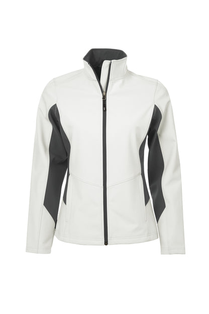 CoalHarbour - COAL HARBOUR® EVERYDAY COLOUR BLOCK WATER REPELLENT SOFT SHELL LADIES' JACKET. - L7604