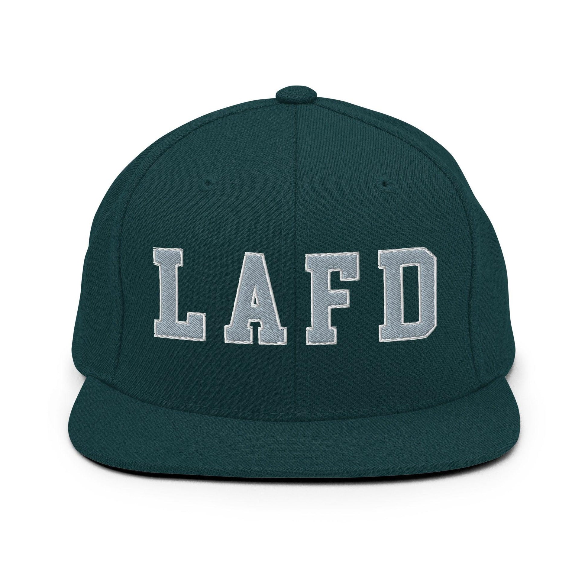 LAFD Los Angeles Fire Department Embroidered Flat Bill Brim Snapback Hat