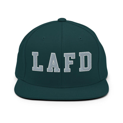 LAFD Los Angeles Fire Department Embroidered Flat Bill Brim Snapback Hat