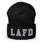 LAFD Los Angeles Fire Department Embroidered Knit Cuffed Beanie - Black