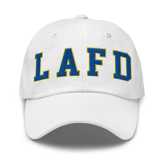 LAFD Los Angeles Fire Department Football Embroidered Dad Hat - Toronto Screen Printing
