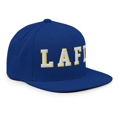 LAFD Los Angeles Fire Department Football Embroidered Flat Bill Brim Snapback Hat
