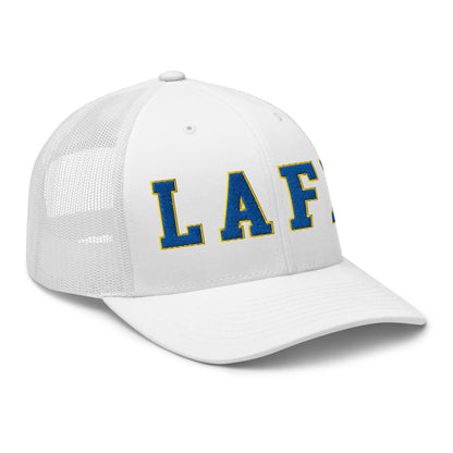 LAFD Los Angeles Fire Department Football Embroidered Mesh Trucker Hat