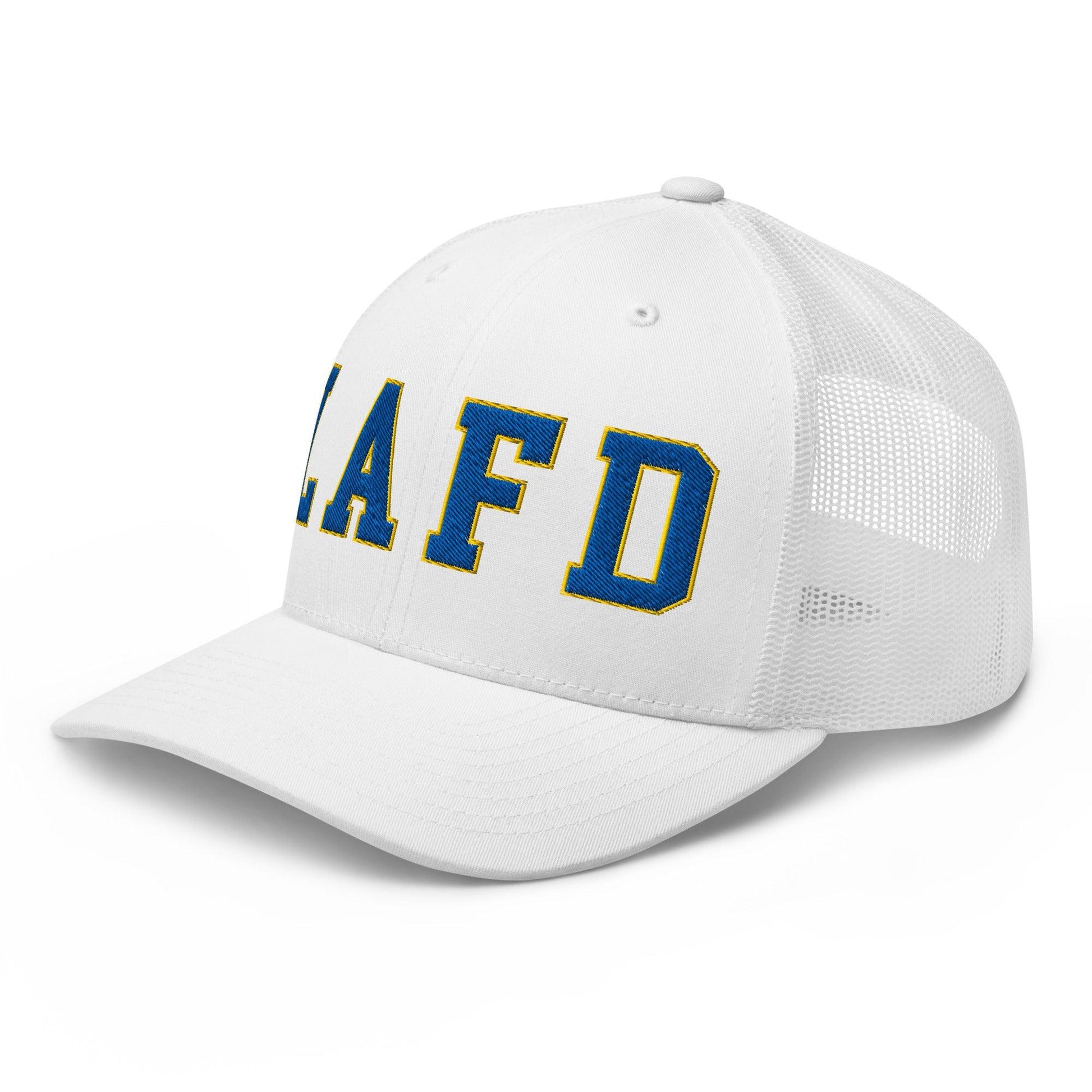 LAFD Los Angeles Fire Department Football Embroidered Mesh Trucker Hat
