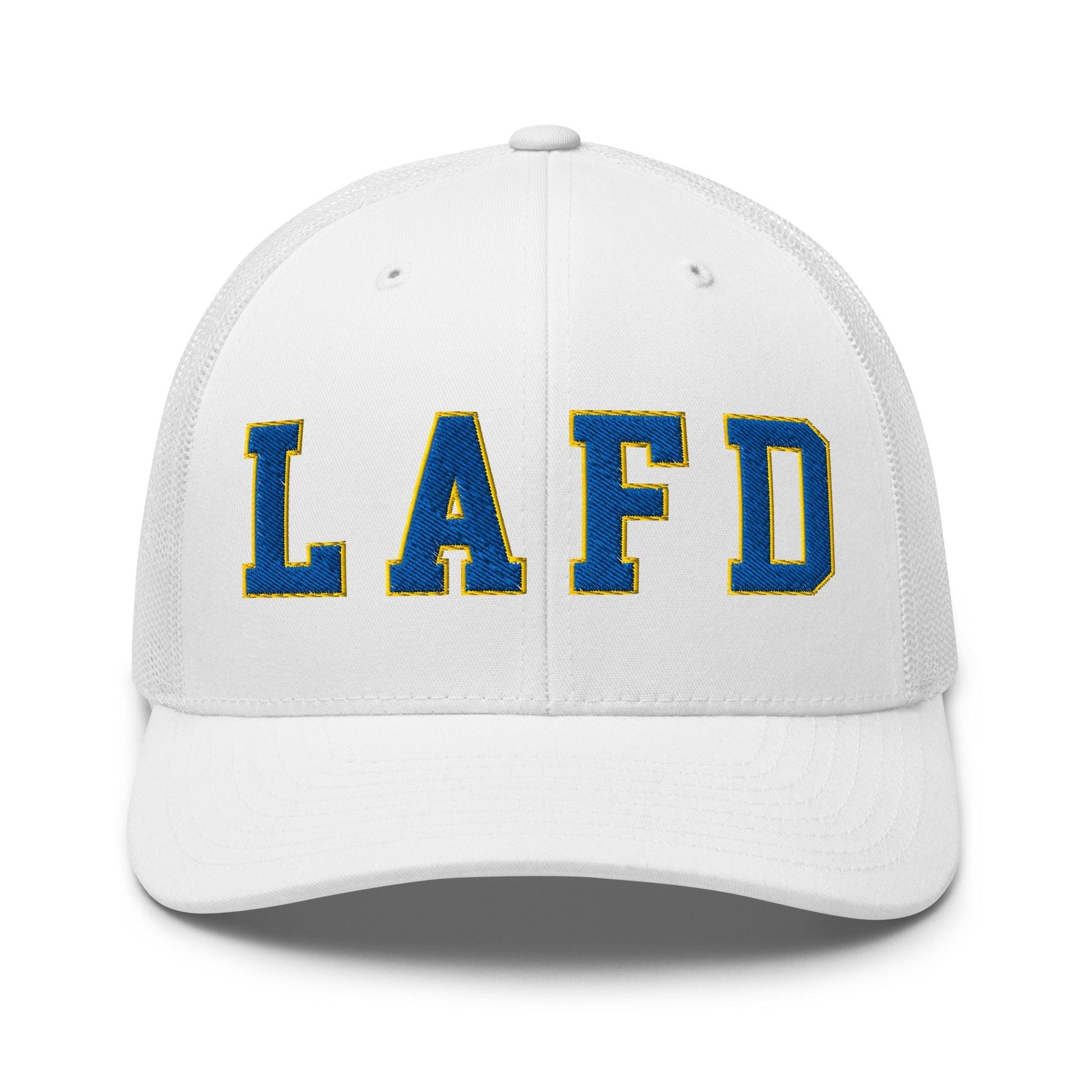 LAFD Los Angeles Fire Department Football Embroidered Mesh Trucker Hat