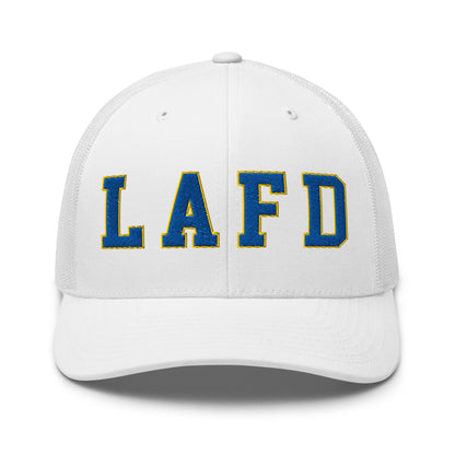 LAFD Los Angeles Fire Department Football Embroidered Mesh Trucker Hat