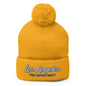 LAFD Los Angeles Fire Department Football Vintage Sports Script Embroidered Knit Pom Beanie